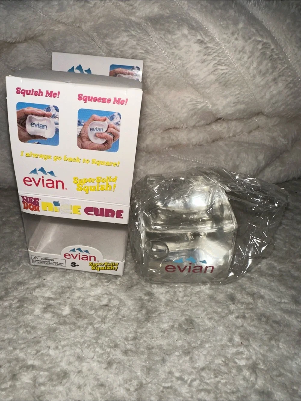 Clear Squishy Cube Toy - Clear Stress Relief Toy for Kids